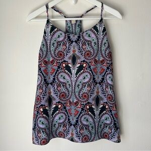 J. Crew Factory Paisley Racerback Camisole Tank Top - Size 8